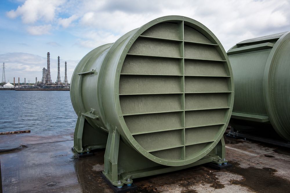 First Domestic Offshore Turbine Mist Eliminator — Rongcheng Invention Patent Product Put into Application